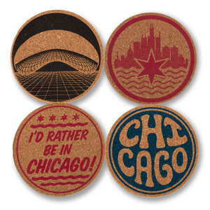 Pure Chicago 4 Pack of Coasters Pure Chicago 4 Pack of Coasters