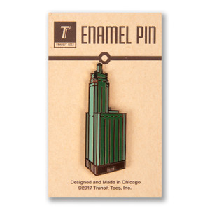 Champagne Building Enamel Pin