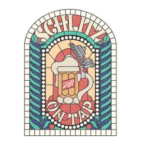 Schlitz Stained Glass Sticker Schlitz Stained Glass Sticker