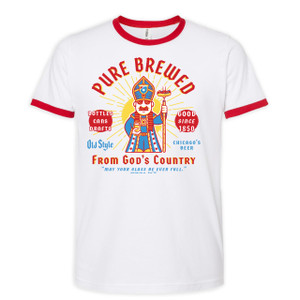 Chicago Style Pope Ringer Tee - Unisex Chicago Style Pope Ringer Tee - Unisex