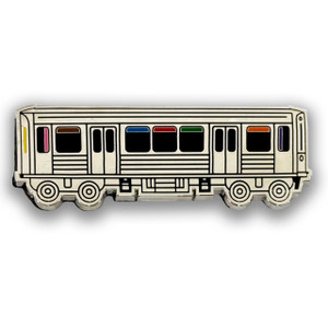Metallic El Train Metal Magnet Metallic El Train Metal Magnet