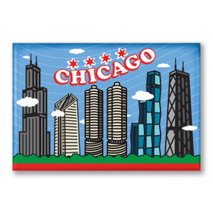 Chicago Skyline 3" x 2" Magnet Chicago Skyline 3" x 2" Magnet