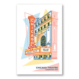 Chicago Theatre Print - 11" x 17" Chicago Theatre Print - 11" x 17"