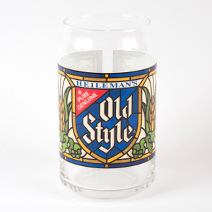 Old Style Stained Glass Beer Can Glass Old Style Stained Glass Beer Can Glass