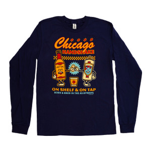Chicago Handshake Mascot Long Sleeve Tee - Unisex