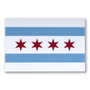 Chicago Flag Sticker Chicago Flag Sticker