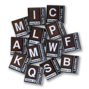 Brown Line Transit Magnet Brown Line Transit Magnet
