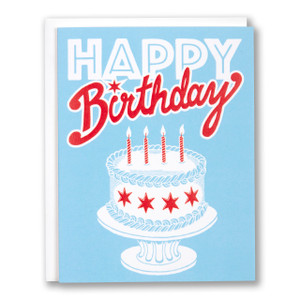Chicago Birthday Cake - Birthday Card Chicago Birthday Cake - Birthday Card
