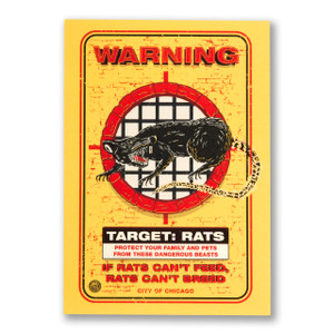Target Rat Postcard Target Rat Postcard