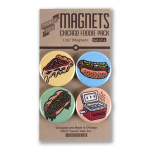 Chicago Foodie Round Magnet Pack Chicago Foodie Round Magnet Pack