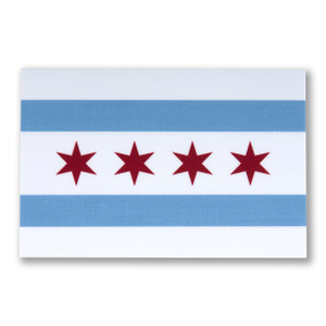 Mini Chicago Flag Stickers - 8 Pack Mini Chicago Flag Stickers - 8 Pack