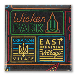 Wicker Park Neighborhood Magnet Wicker Park Neighborhood Magnet