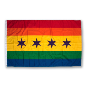 Chicago Pride 3' x 5' Polyester Flag Chicago Pride 3' x 5' Polyester Flag