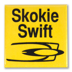 Skokie Swift Square Magnet Skokie Swift Square Magnet
