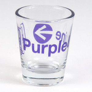 Purple Line Shot Glass Purple Line Shot Glass