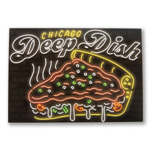 Neon Deep Dish Postcard Neon Deep Dish Postcard