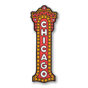 Chicago Theater Sign Sticker Chicago Theater Sign Sticker