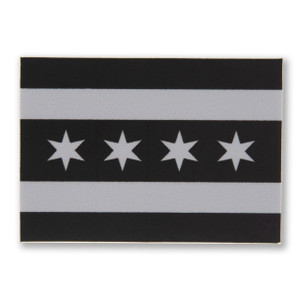 Chicago Flag Script Sticker