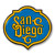 San Diego Gas Lamp Enamel Pin - Blue