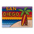 San Diego Beach 3" x 2" Magnet