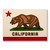 Cali Flag Bear Postcard