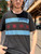 Distressed Chicago Flag Tee - Black - Unisex