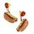 Chicago Style Hot Dog Earrings