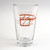Orange Line Pint Glass