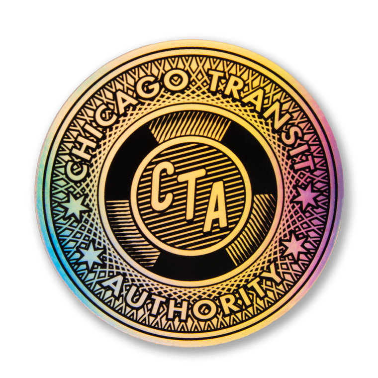 Transit Token Holographic Sticker