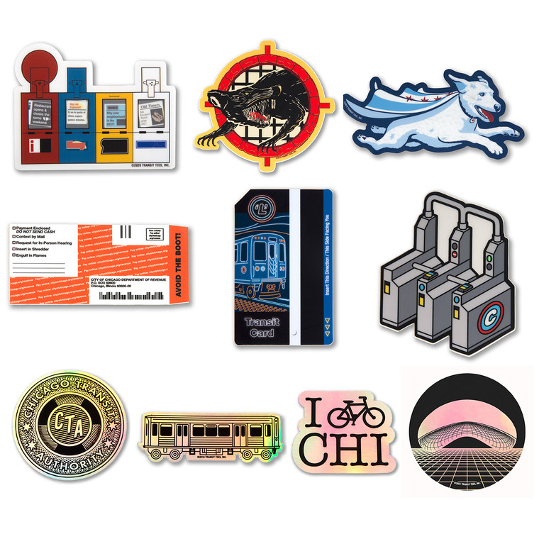 Custom 4 Pack of Large Stickers