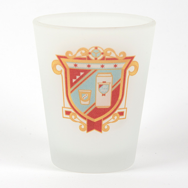 Chicago Handshake Frosted Shot Glass