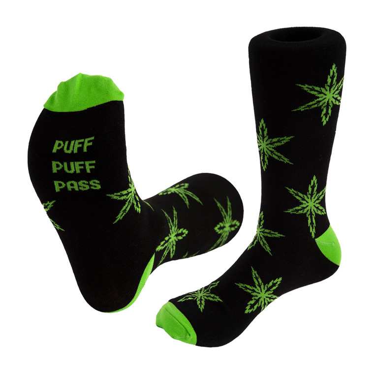 Weed Star Dress Socks