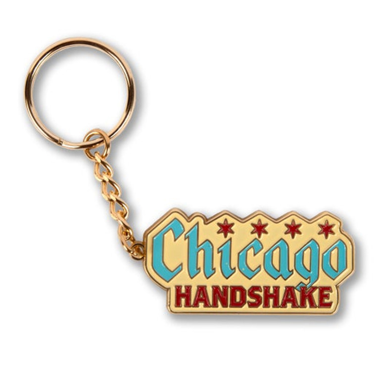 Chicago Handshake Keychain