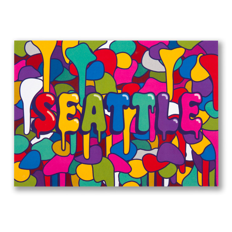 Seattle Gum Wall Postcard