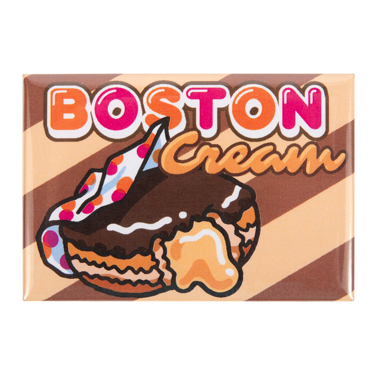 Boston Cream Donut 3" x 2" Magnet