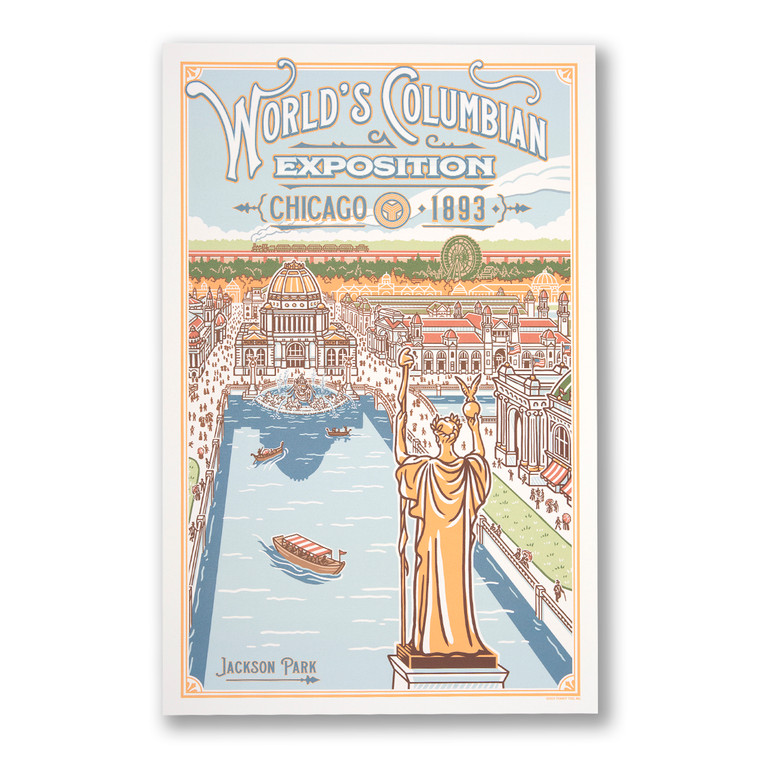 Word's Columbian Exposition Printed Poster 