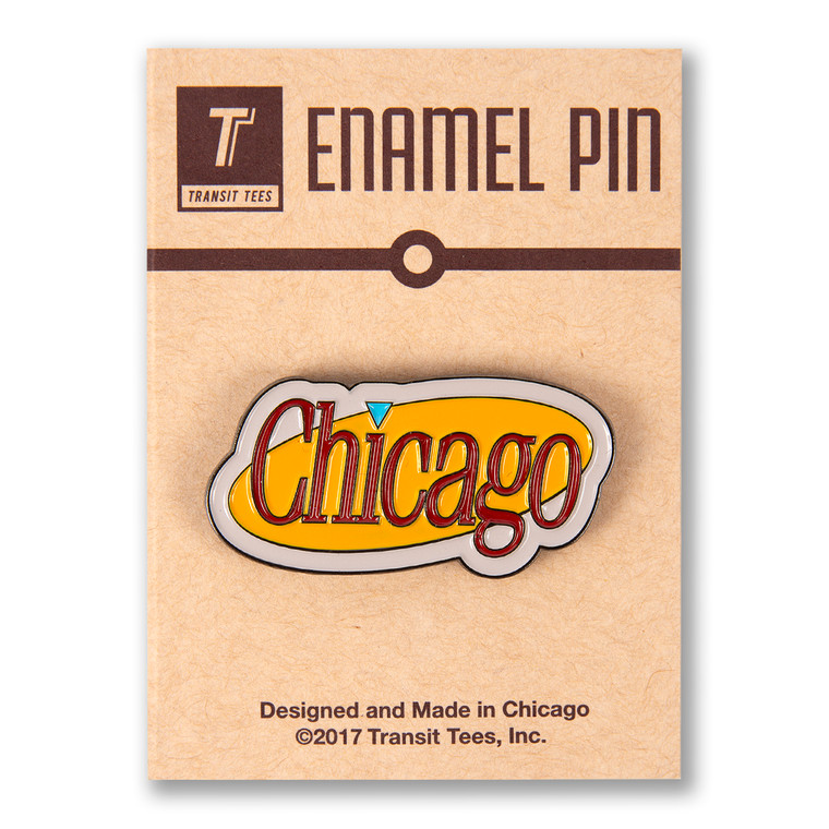 Chicago Sitcom Type Enamel Pin