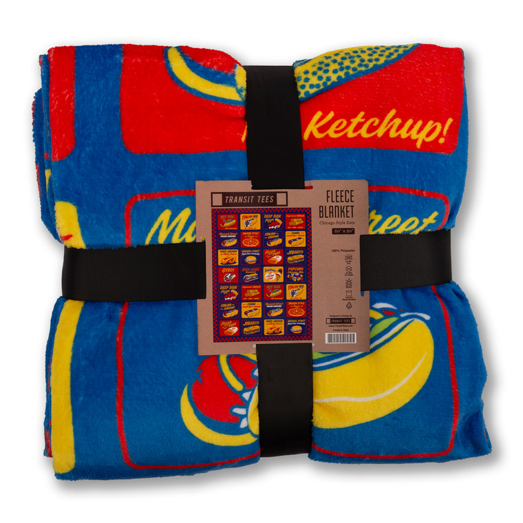 Chicago Style Eats Fleece Blanket
