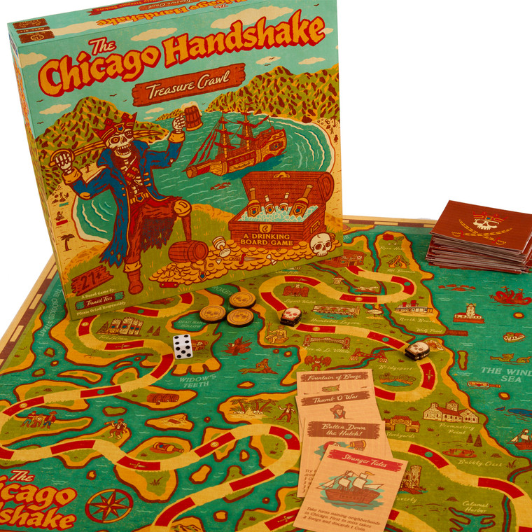 *Pre-Order* Chicago Handshake Treasure Crawl Drinking Board Game