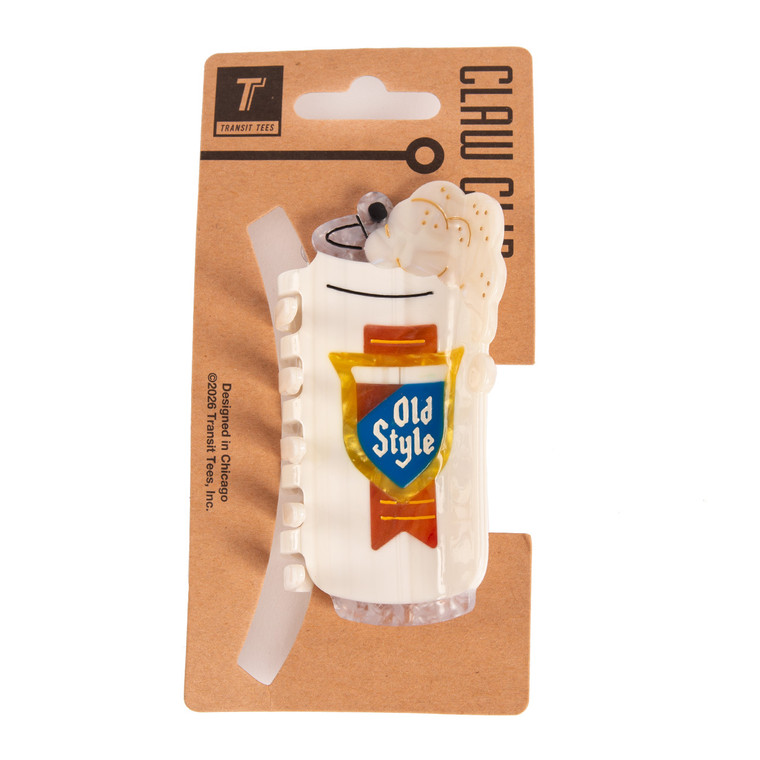 Old Style Beer Can Claw Clip
