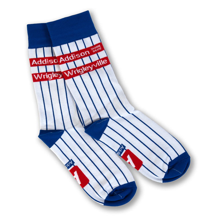 Addison Wrigleyville Pinstripe Socks 