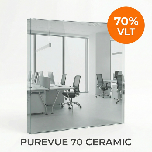 PureVue 70 Ceramic - 70% VLT near-clear with ceramic heat rejection