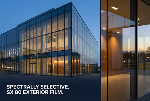 Solar Gard Sentinel Plus SX 80 Spectrally Selective Exterior OSW Window Film — 100 ft Roll - Primary View