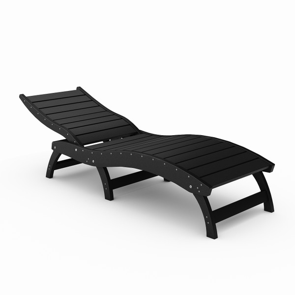 Curved Chaise Lounge (Stackable)