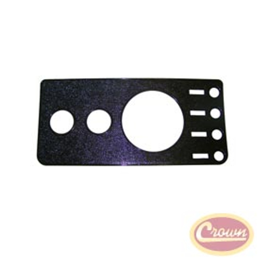 Replacement Dash Pad Black with Jeep Logo for Jeep CJ year 76-86