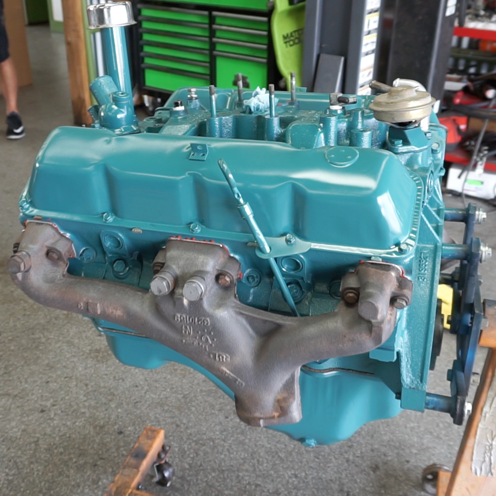 73-'81 AMC Jeep Motor Coater Engine Enamel Paint (AMC Engine Blue)