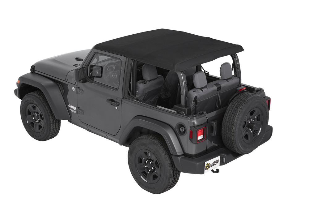 Trektop® Soft Top 2018-2021 Wrangler JL 2-door in Black Diamond Collins Bros