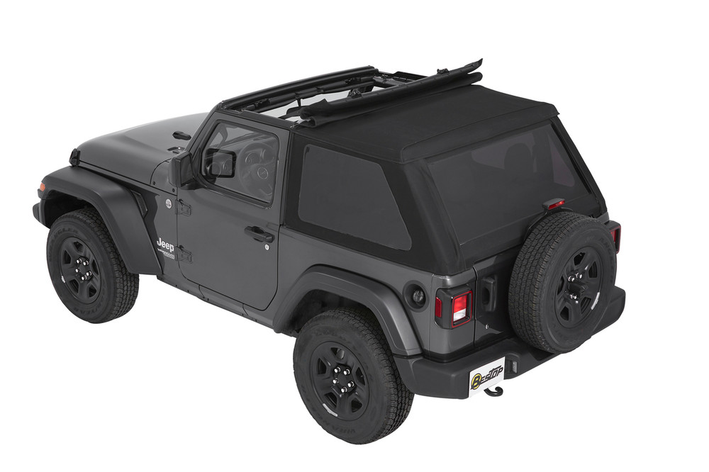 Trektop® Slantback Soft Top Jeep 2018-2021 Wrangler JL 2-door in Black  Diamond Collins Bros Jeep
