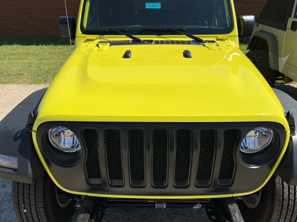 2023 Jeep JL Wrangler OEM Hood in High Velocity Clear Coat Collins Bros  Jeep