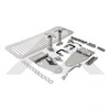 '76-'95 CJ YJ Stainless Hood Set